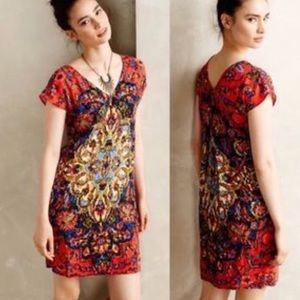 Anthropologie Maeve Cap Sleeve Tunic Dress